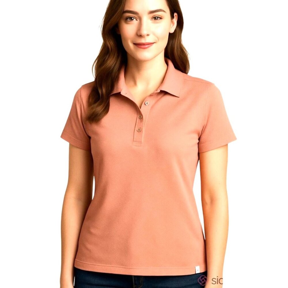 Lady Hagen Jacquard Short Sleeve Polo X SMALL (2323) - Picture 2 of 8